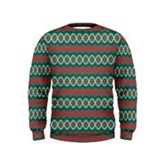 Ethnic Geometric Pattern Kids  Sweatshirt by linceazul