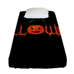 Halloween Fitted Sheet (single Size) by Valentinaart
