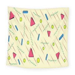 Background  With Lines Triangles Square Tapestry (large) by Mariart