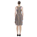 Lines Chevron Yellow Pink Blue Black White Cute Racerback Midi Dress View2
