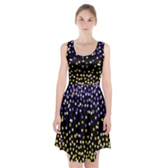 Space Star Light Gold Blue Beauty Racerback Midi Dress by Mariart