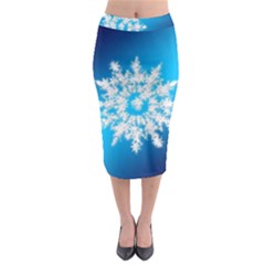 Background Christmas Star Midi Pencil Skirt by Nexatart