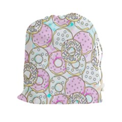 Donuts Pattern Drawstring Pouches (xxl) by ValentinaDesign