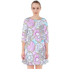 Donuts Pattern Smock Dress by ValentinaDesign