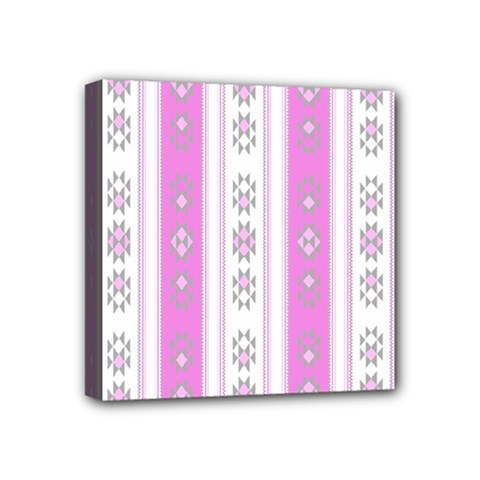Folklore Pattern Mini Canvas 4  X 4  by ValentinaDesign