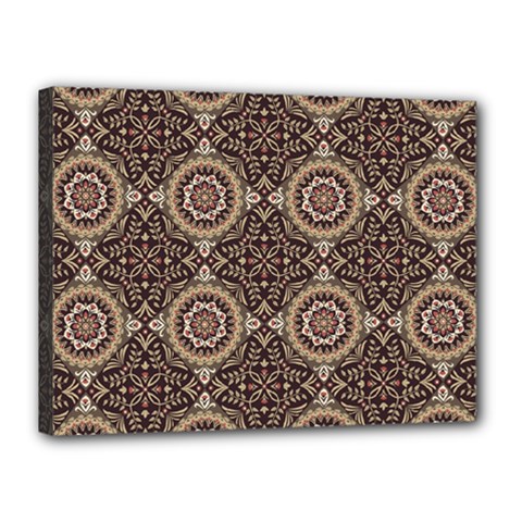 Oriental Pattern Canvas 16  X 12  by ValentinaDesign