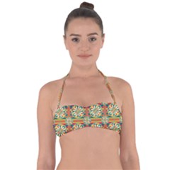 Eye Catching Pattern Halter Bandeau Bikini Top by linceazul