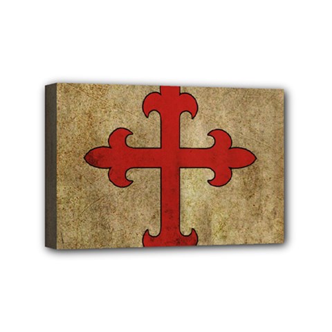 Crusader Cross Mini Canvas 6  X 4  by Valentinaart
