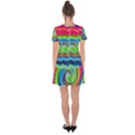 Rainbow Twist Drop Hem Mini Chiffon Dress View2