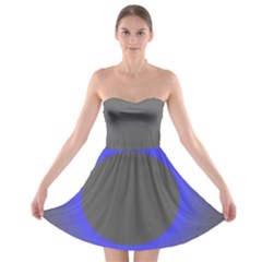 Pure Energy Black Blue Hole Space Galaxy Strapless Bra Top Dress by Mariart