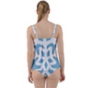 Snowflake Snow Flake White Winter Twist Front Tankini Set View2