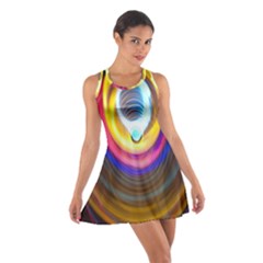 Colorful Glow Hole Space Rainbow Cotton Racerback Dress by Mariart