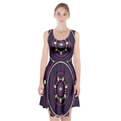 Mandalarium Hires Hand Eye Purple Racerback Midi Dress by Mariart