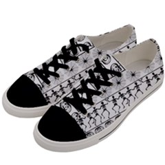 Halloween Pattern Men s Low Top Canvas Sneakers by ValentinaDesign