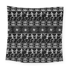Halloween Pattern Square Tapestry (large) by ValentinaDesign