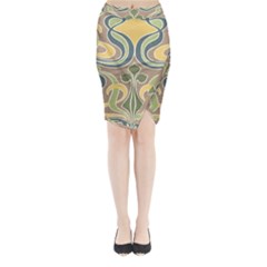 Art Nouveau Midi Wrap Pencil Skirt by NouveauDesign