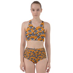 Pattern Halloween Wearing Costume Icreate Racer Back Bikini Set by iCreate