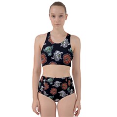 Pattern Halloween Werewolf Mummy Vampire Icreate Racer Back Bikini Set by iCreate