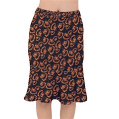 Pattern Halloween Jackolantern Mermaid Skirt by iCreate