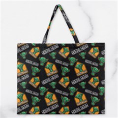 Halloween Ghoul Zone Icreate Zipper Large Tote Bag by iCreate