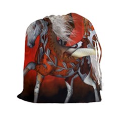 Awesome Steampunk Horse With Wings Drawstring Pouches (xxl) by FantasyWorld7