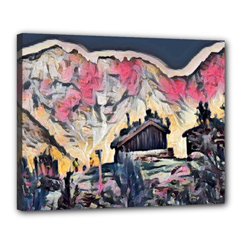 Modern Abstract Painting Canvas 20  X 16  by NouveauDesign