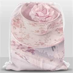 Shabby Chic High Tea Drawstring Bag (large) by NouveauDesign