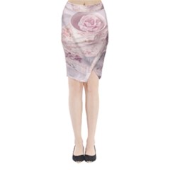 Shabby Chic High Tea Midi Wrap Pencil Skirt by NouveauDesign