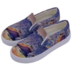 Impressionism Kids  Canvas Slip Ons by NouveauDesign
