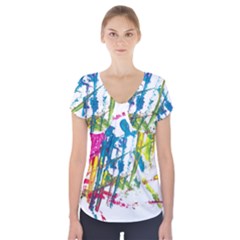 No 128 Short Sleeve Front Detail Top by AdisaArtDesign