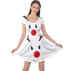 Cute Reindeer  Cap Sleeve Dress by Valentinaart