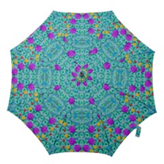 Season For Roses And Polka Dots Hook Handle Umbrellas (medium) by pepitasart