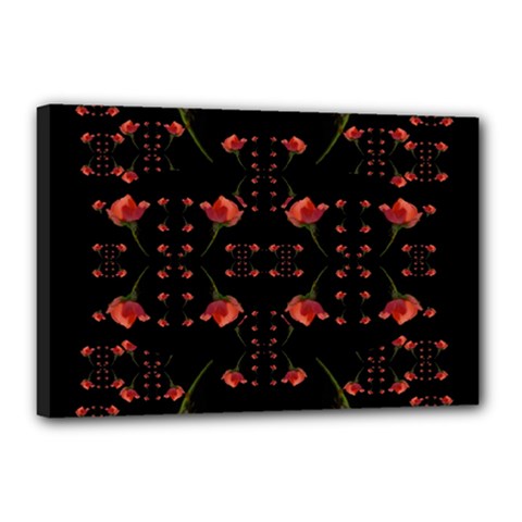 Roses From The Fantasy Garden Canvas 18  X 12  by pepitasart