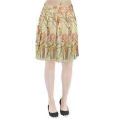 Beautiful Art Nouveau Lady Pleated Skirt by NouveauDesign