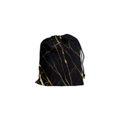 Black Marble Drawstring Pouches (xs)  by NouveauDesign