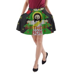 Jesus - Christmas A-line Pocket Skirt by Valentinaart