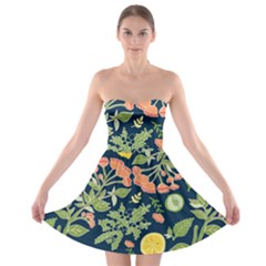 Summer Fruite Orange Lemmon Tomato Strapless Bra Top Dress by Mariart