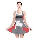 Cross Abstract Shape Line Reversible Skater Dress View1