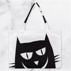 Cat Vector Clipart Figure Animals Zipper Medium Tote Bag by Celenk