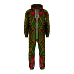 Feathers And Gold In The Sea Breeze For Peace Hooded Jumpsuit (kids) by pepitasart