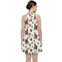 Thanksgiving turkey  Velvet Halter Neckline Dress  View2