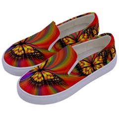Arrangement Butterfly Aesthetics Kids  Canvas Slip Ons by Celenk
