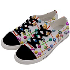 Icon Media Social Network Men s Low Top Canvas Sneakers by Celenk