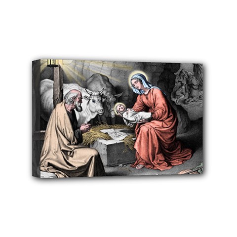The Birth Of Christ Mini Canvas 6  X 4  by Valentinaart