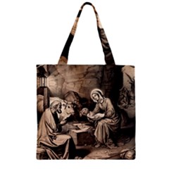The Birth Of Christ Zipper Grocery Tote Bag by Valentinaart