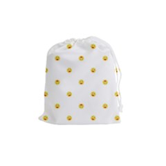 Happy Sun Motif Kids Seamless Pattern Drawstring Pouches (medium)  by dflcprintsclothing