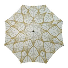Art Deco, Beautiful,fan Pattern, Gold,white,vintage,1920 Era, Elegant,chic,vintage Golf Umbrellas by NouveauDesign