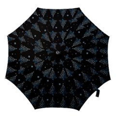 Christmas Tree - Pattern Hook Handle Umbrellas (small) by Valentinaart