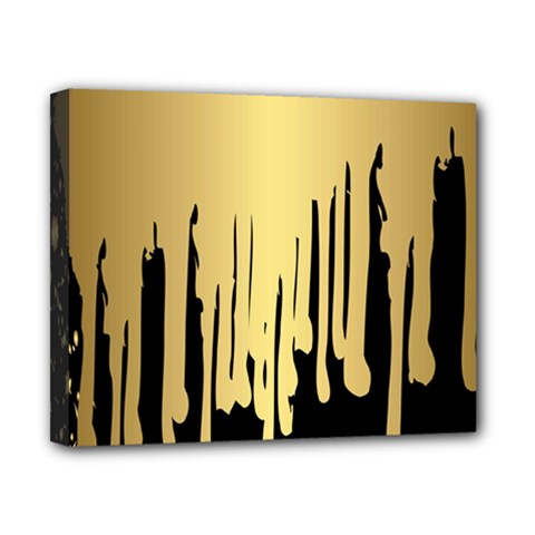 Drip Cold Canvas 10  X 8  by NouveauDesign