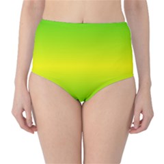 Pattern High-waist Bikini Bottoms by gasi